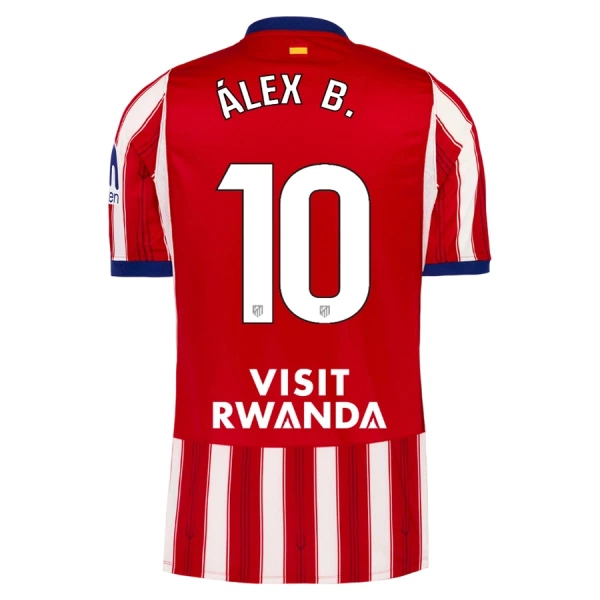 Atlético Madrid Alex B. 10 Hjemmebanetrøje 26/27 Atlético Madrid Alex B. 10 Hjemmebanetrøje 26/27
