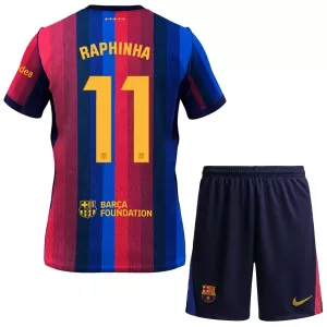 FC Barcelona Raphinha 11 Hjemmebanetrøje Barn 26/27