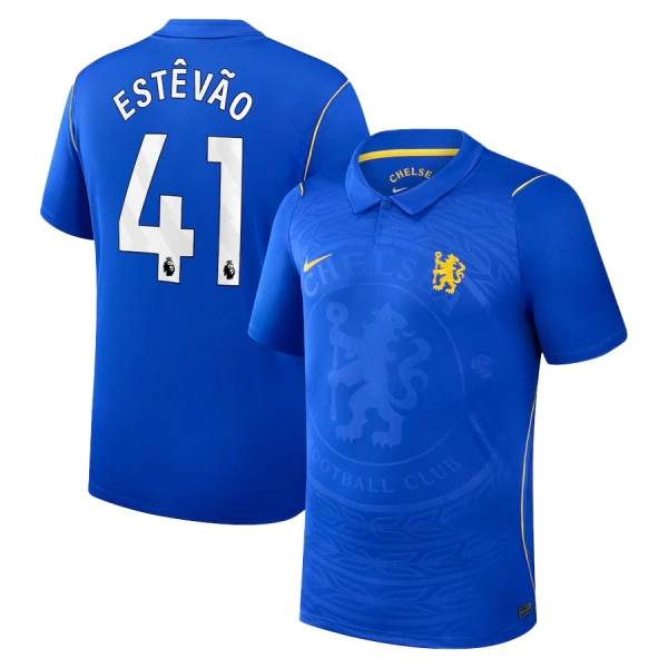Chelsea Estevao 41 Hjemmebanetrøje 26/27 Chelsea Estevao 41 Hjemmebanetrøje 26/27