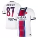 Paris Saint-Germain Joao Neves 87 Udebanetrøje 26/27 Paris Saint-Germain Joao Neves 87 Udebanetrøje 26/27