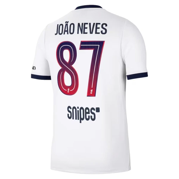 Paris Saint-Germain Joao Neves 87 Udebanetrøje 26/27
