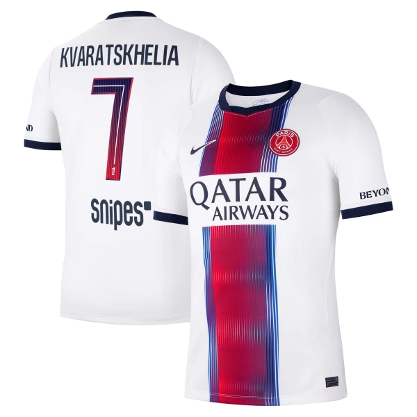 Paris Saint-Germain Kvaratskhelia 7 Udebanetrøje 26/27 Paris Saint-Germain Kvaratskhelia 7 Udebanetrøje 26/27