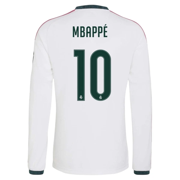 Real Madrid Kylian Mbappé 10 Hjemmebanetrøje 26/27 Langærmet
