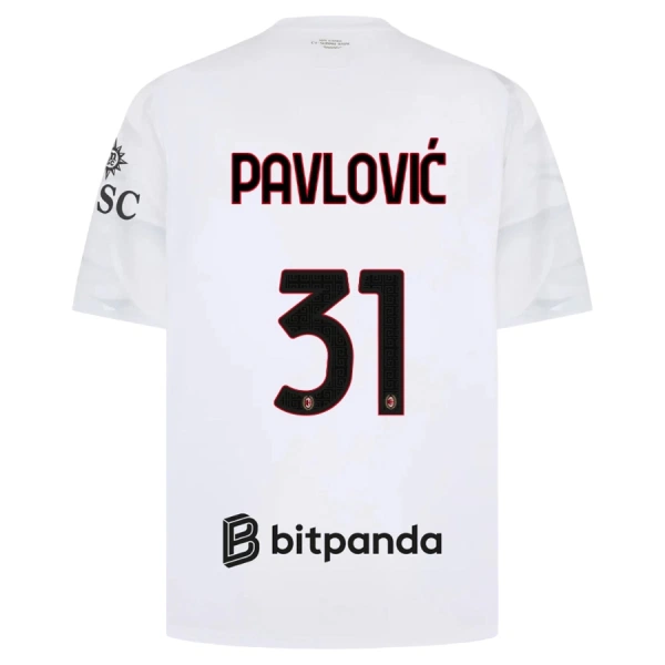 AC Milan Pavlovic 31 Udebanetrøje 26/27 AC Milan Pavlovic 31 Udebanetrøje 26/27
