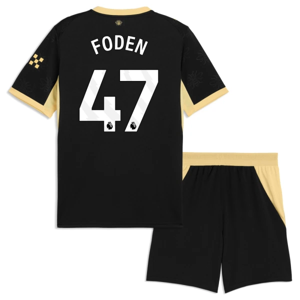 Manchester City Phil Foden 47 Udebanetrøje Barn 26/27