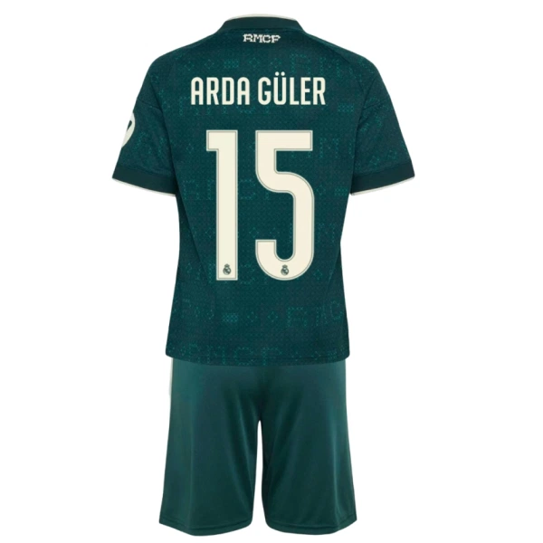 Real Madrid Arda Guler 15 Udebanetrøje Barn 26/27
