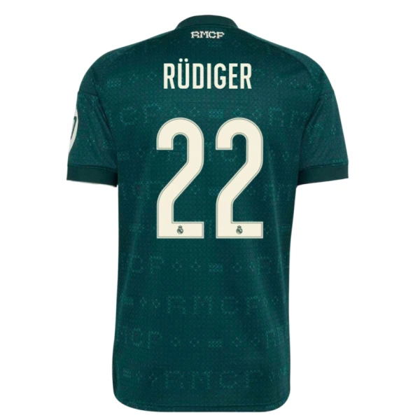 Real Madrid Rudiger 22 Udebanetrøje 26/27 Real Madrid Rudiger 22 Udebanetrøje 26/27
