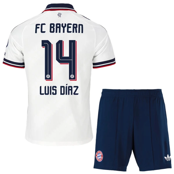 FC Bayern München Luis Díaz 14 Udebanetrøje Barn 26/27 FC Bayern München Luis Díaz 14 Udebanetrøje Barn 26/27
