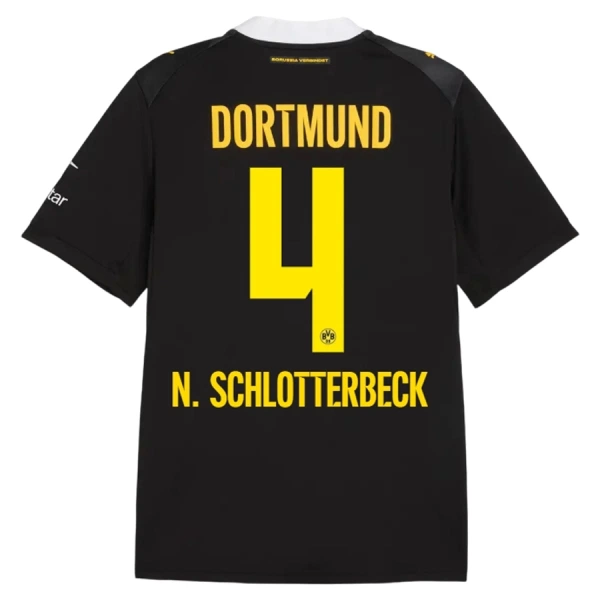 Borussia Dortmund N. Schlotterbeck 4 Udebanetrøje 26/27 Borussia Dortmund N. Schlotterbeck 4 Udebanetrøje 26/27