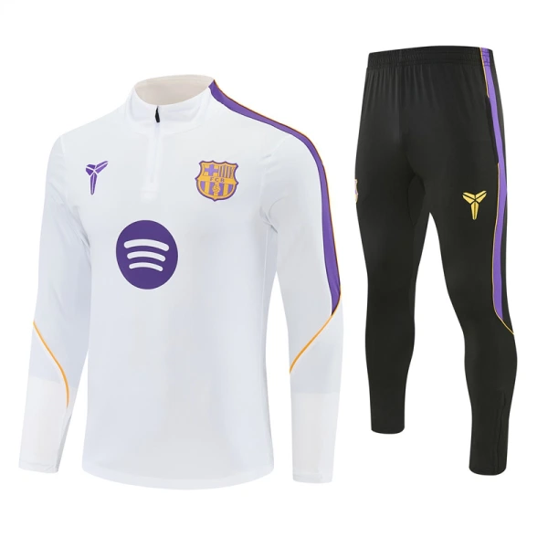 Barcelona Trænings sweatshirt sæt 26/27 Hvid Barcelona Trænings sweatshirt sæt 26/27 Hvid