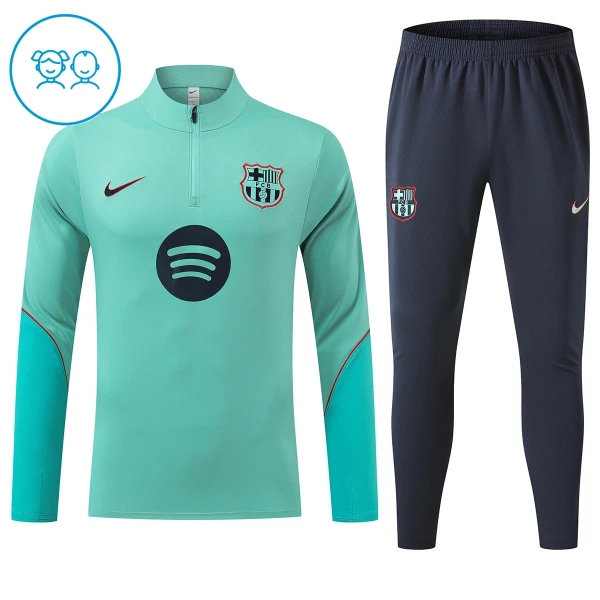 Barcelona Trænings sweatshirt sæt Barn 26/27 Grøn