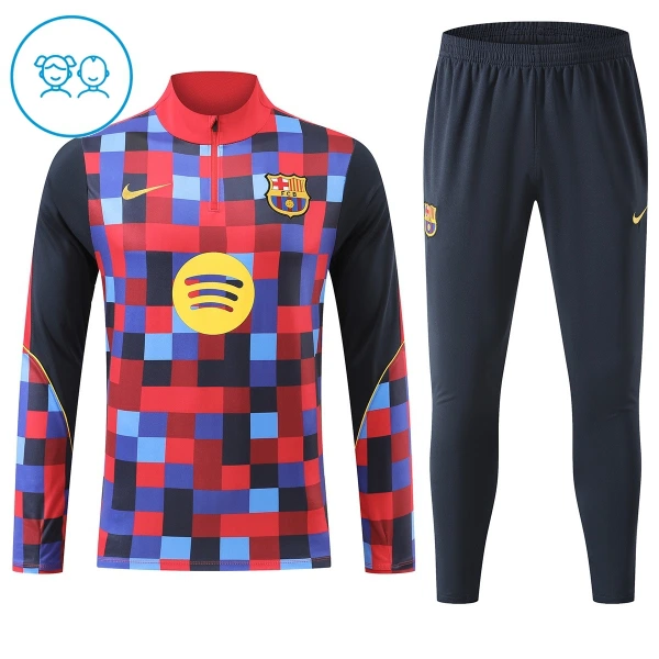 Barcelona Trænings sweatshirt sæt Barn 26/27 Rød Barcelona Trænings sweatshirt sæt Barn 26/27 Rød