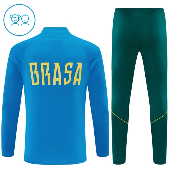 Brasilien Trænings sweatshirt sæt Barn 26/27 Blå