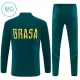 Brasilien Trænings sweatshirt sæt Barn 26/27 Grøn