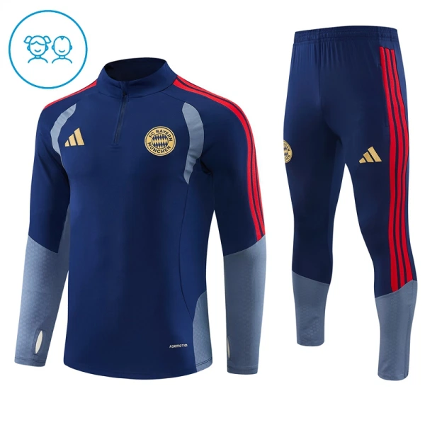 FC Bayern München Trænings sweatshirt sæt Barn 26/27 Blå FC Bayern München Trænings sweatshirt sæt Barn 26/27 Blå