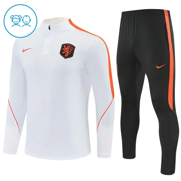 Holland Trænings sweatshirt sæt Barn 26/27 Hvid Holland Trænings sweatshirt sæt Barn 26/27 Hvid