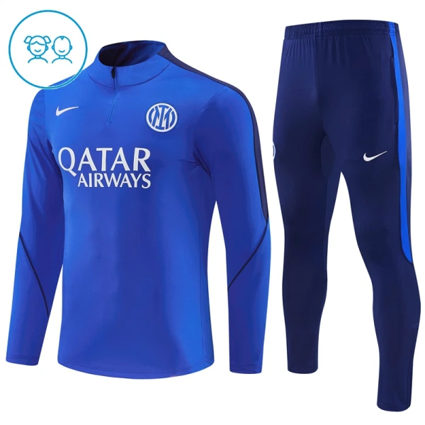 Inter Milan Trænings sweatshirt sæt Barn 26/27 Blå Inter Milan Trænings sweatshirt sæt Barn 26/27 Blå