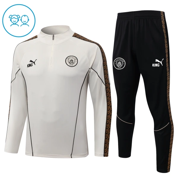 Manchester City Trænings sweatshirt sæt Barn 26/27 Grå