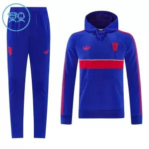 Manchester United Hættetrøje træningssweatshirt-sæt Barn 26/27 Blå