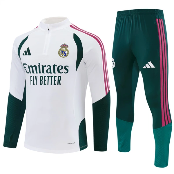 Real Madrid Trænings sweatshirt sæt 26/27 Hvid Real Madrid Trænings sweatshirt sæt 26/27 Hvid