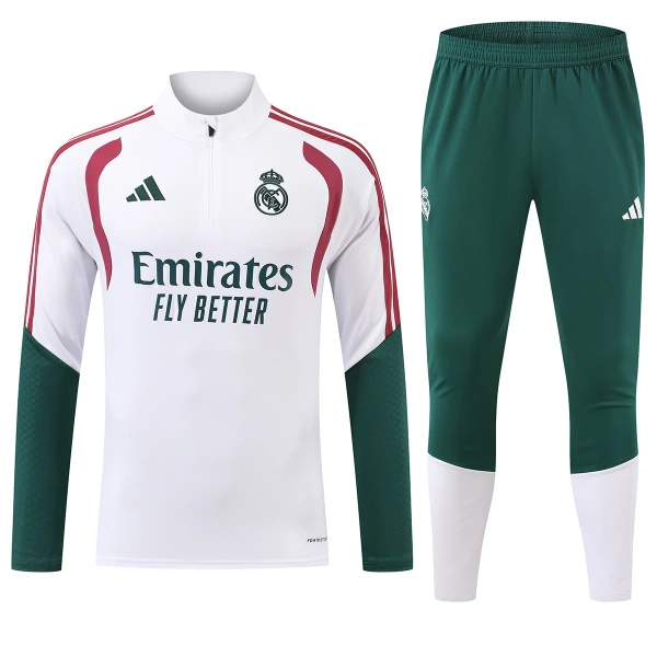 Real Madrid Trænings sweatshirt sæt 26/27 Hvid Real Madrid Trænings sweatshirt sæt 26/27 Hvid