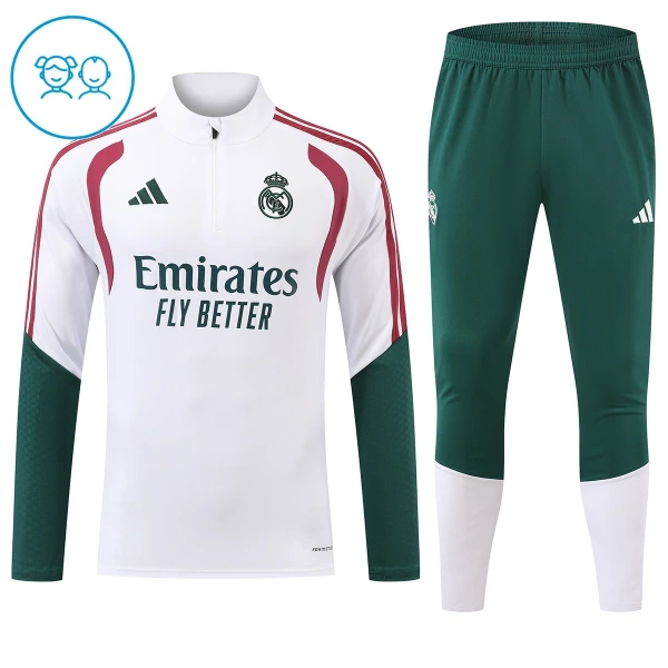 Real Madrid Trænings sweatshirt sæt Barn 26/27 Hvid
