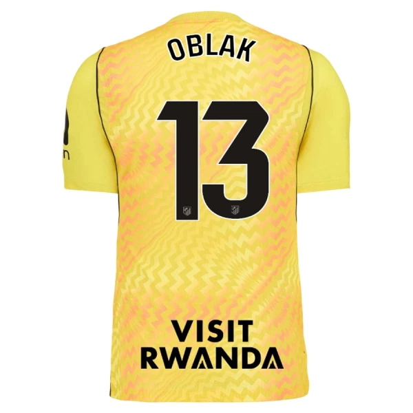 Atlético Madrid Jan Oblak 13 Målmand Trøje 26/27 Gul