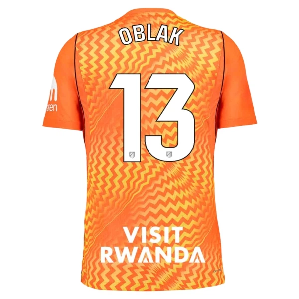 Atlético Madrid Jan Oblak 13 Målmand Trøje 26/27 Orange Atlético Madrid Jan Oblak 13 Målmand Trøje 26/27 Orange