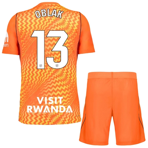 Atlético Madrid Jan Oblak 13 Målmand Trøje Barn 26/27 Orange Atlético Madrid Jan Oblak 13 Målmand Trøje Barn 26/27 Orange