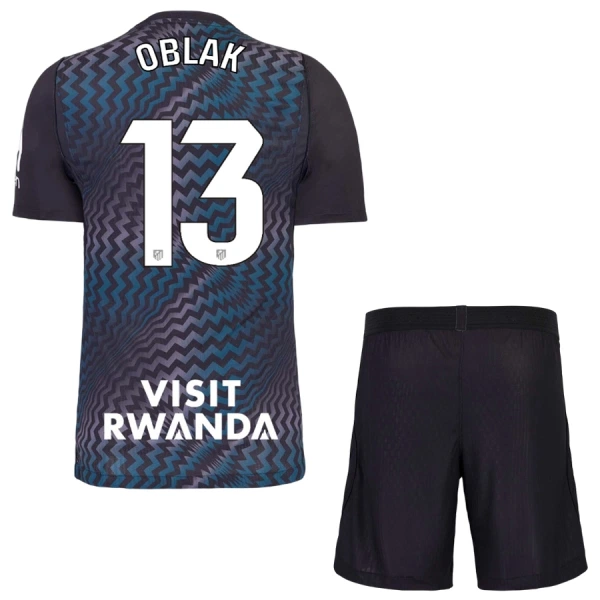 Atlético Madrid Jan Oblak 13 Målmand Trøje Barn 26/27 Sort