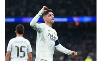 Federico Valverde scorede Real Madrids blot tredje mål i kampen